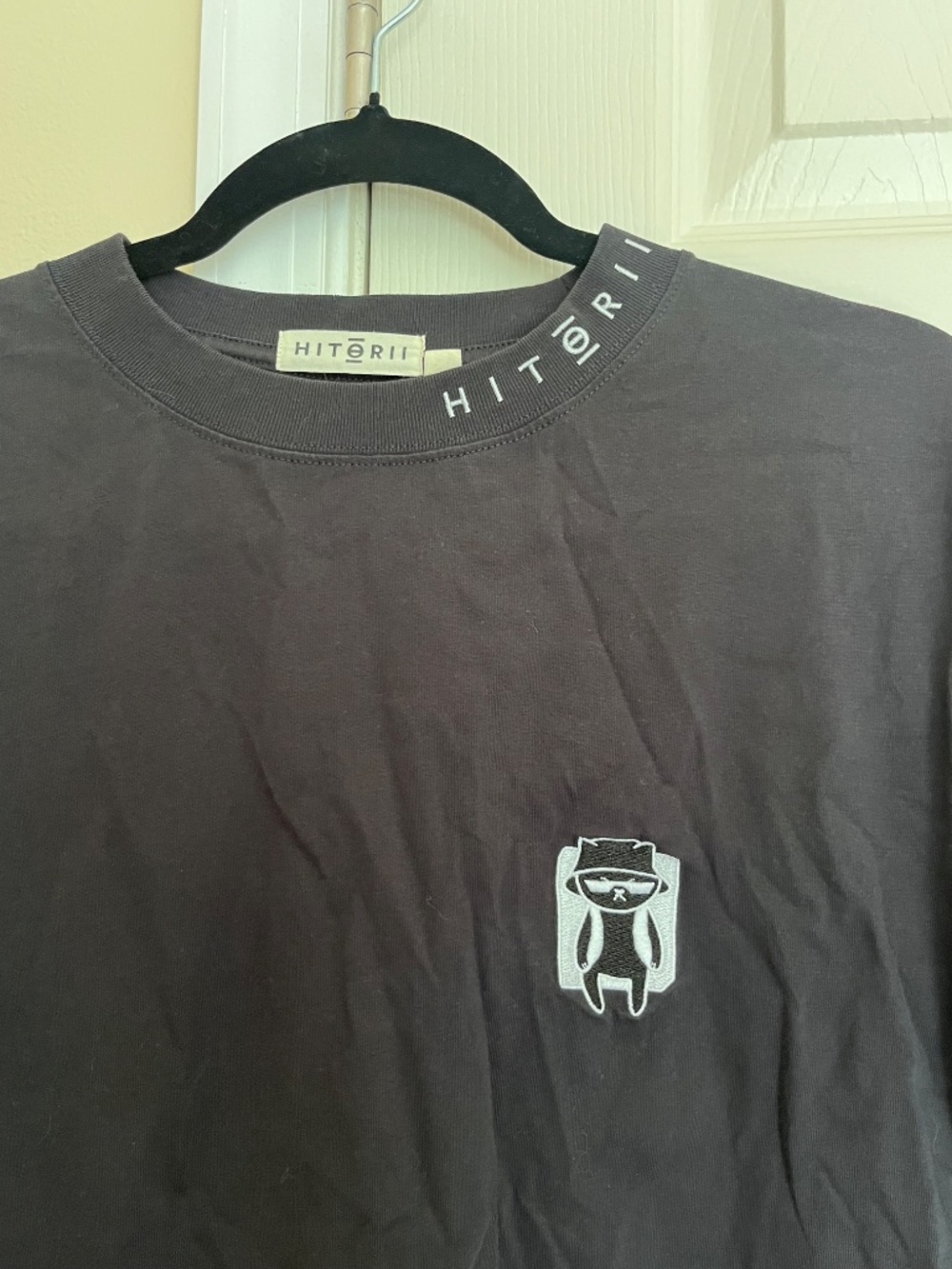 Hitorii x Movement Cat Climbing Icons Oversized Crop Tee - Picture 2 of 5